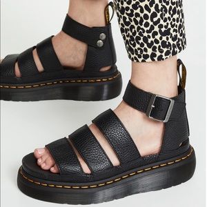 Dr martens/Doc martens clarrissa ii black leather sandal